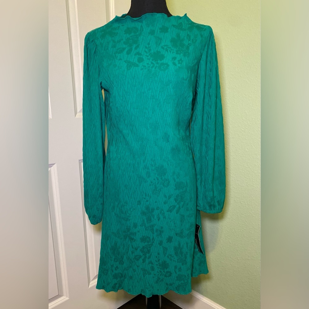 Maggy London Elegant Green Dress XS NWT